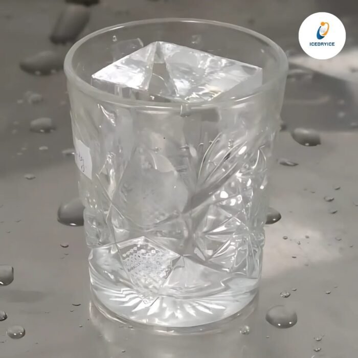 Clear Ice Block in Dubai - Real Photo in Glass