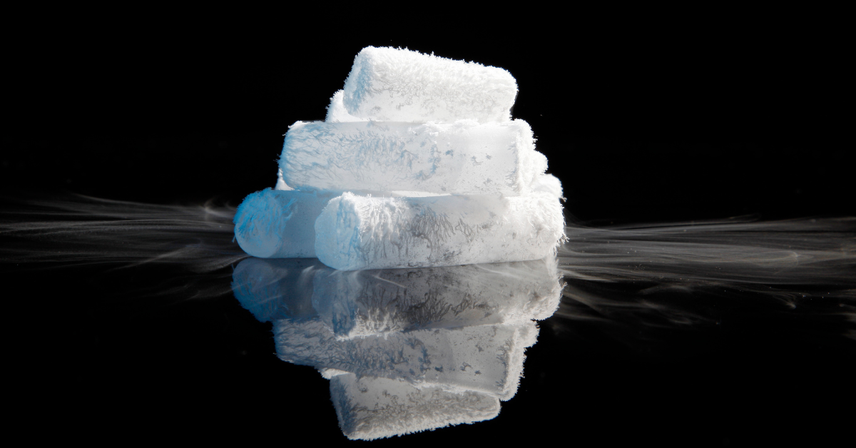 dry ice for preserving perishable goods