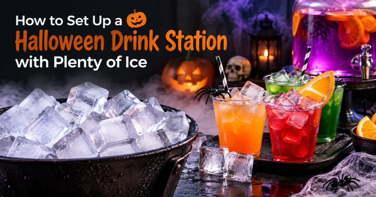 How to Set Up a Halloween Drink Station with Plenty of Ice