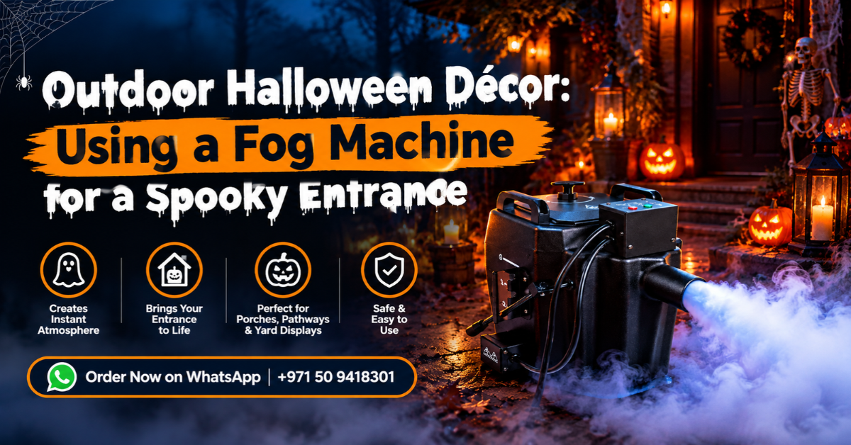 Outdoor Halloween Décor - Using a Fog Machine for a Spooky Entrance