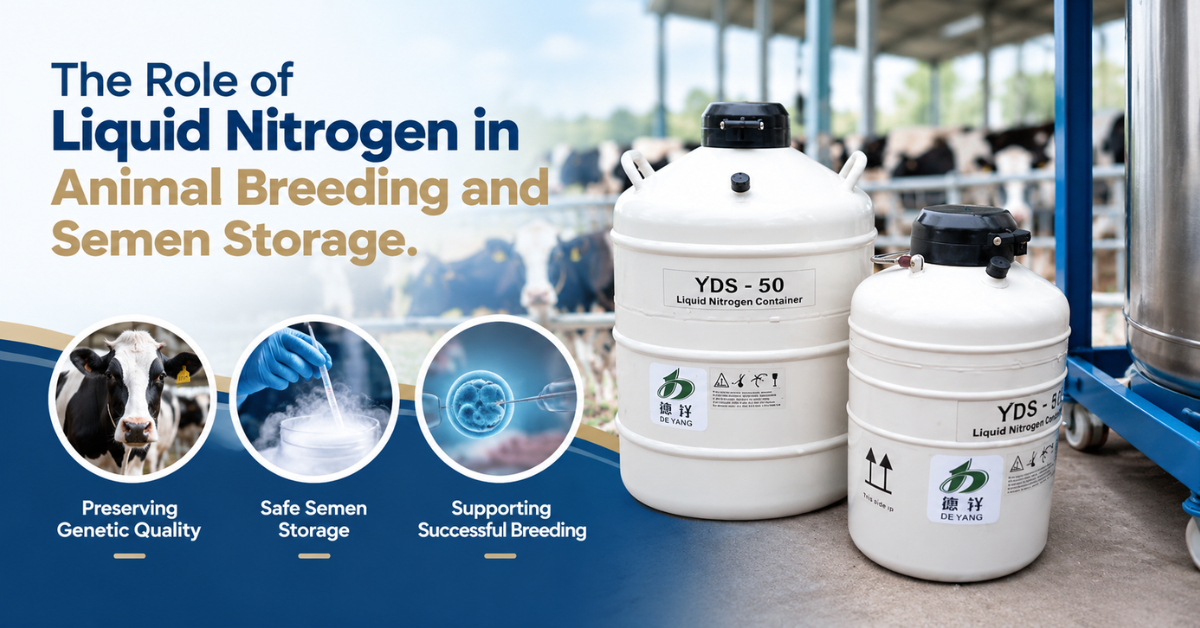 The Role of Liquid Nitrogen in Animal Breeding and Semen Storage